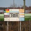 Gelungene Premiere: Auf der neuen Anzeigetafel im Julius-Strohmayer-Stadion stand nach 90 Minuten das 3:0 für den TSV Mindelheim schwarz auf grau geschrieben.