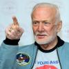 Buzz Aldrin, ehemaliger Nasa-Astronaut, spricht auf einer Pressekonferenz.