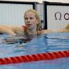 Britta Steffen schwamm im Finale über 50 m Freistil knapp an Rang drei vorbei. Foto: Marius Becker dpa