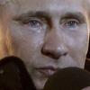 Putin hat Tränen in den Augen, nachdem er 2012 in sein Präsidentenamt zurückkehrt. Seine Amtszeit ist von vier auf sechs Jahre erweitert worden. 