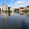 Harburg: Hochwasser in der Grasstraße.