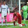 Mario Mandzukic (M) hat das 2:0 für den FC Bayern München erzielt. Foto: Andreas Gebert dpa