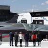 So sieht ein Modell des zukünftigen europäischen Kampfjets aus, das im Rahmen der 53. Internationalen Pariser Luftfahrtausstellung auf dem Flughafen Le Bourget enthüllt wurde. Der Jet ist ein Teil des Luftkampfsystems der Zukunft (FCAS). FCAS soll ab 2040 einsatzfähig sein. 