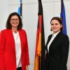 Ilse Aigner CSU, Präsidentin des Bayerischen Landtags, empfing Swetlana Tichanowskaja, Oppositionsführerin von Belarus.  