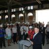 Viele Stadträte und andere Gäste kamen zur offiziellen Eröffnung der Großbaustelle im Jahr 2016.