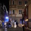 In der Augsburger Altstadt ist am Sonntagabend gegen 19.15 Uhr ein Kamin in Brand geraten.