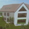 Satteldach und Wiederkehr mit Putzfassade, so soll nach den Wünschen der Gemeinderatsmitglieder der Neubau des Kindergartens St. Lucia in Ursberg aussehen.