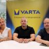 Irene Reber, Thomas Kopf und Andreas Scholl (von links) sind die drei freigestellten Betriebsräte bei Varta. Insgesamt besteht die Arbeitnehmervertretung aus 13 Personen.