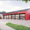 So könnte das neue Aindlinger Feuerwehrhaus am östlichen Ortseingang einmal aussehen. Die Firma Züblin aus Augsburg baut das etwa 5,3 Millionen Euro teure Haus.