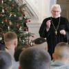 Der evangelische Regionalbischof Axel Piper zelebrierte den Weihnachtsgottesdienst in der JVA Niederschönenfeld und gab den Gefangenen gute Worte mit auf den Weg.