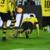 Pierre-Emerick Aubameyang schoss Borussia Dortmund im Spiel gegen Bayern München zum Sieg und feierte das mit Liegestützen.