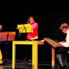 Mit Klassik und Volksmusik haben in Blossenau (von links) Christine Baumann, Katharina Moro und Michael Baumann das Publikum begeistert.  	