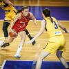 Nicole Brochlitz (am Ball) bei der U18-Europameisterschaft 2022 in Griechenland beim Vorrundenspiel gegen Bosnien-Herzegowina. Deutschland beendete das Turnier auf Rang vier und die künftige Angels-Akteurin erzielte im Schnitt 8,9 Punkte. 