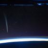 Komet Lovejoy, fotografiert von Bord der internationalen Raumstation ISS aus. Der Himmelskörper ist auch von der Erde aus zu sehen,. allerdings nur von der südlichen Halbkugel aus.