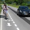 Solche Fahrradschutzstreifen sind in Friedberg an der Afra- und Luitpoldstraße geplant. 