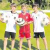 Glauben an einen deutschen Weltmeister-Titel (von links): Elias Kimmerling, Jonas Wernhard und Paul Niemann vom TSV Burgheim.  
