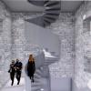 So stellen sich die Architekten Jasarevic und Bachhuber die neue stählerne Treppe im Perlachturm vor.