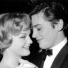 Ein Traumpaar: der französische Schauspieler Alain Delon und die österreichische Schauspielerin Romy Schneider im Jahr 1959 auf dem Münchner Filmball.
