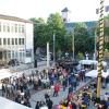 Pandemiebedingt war zwei Jahre Pause, jetzt findet auf dem Neu-Ulmer Rathausplatz wieder "Rock in den Mai" statt. 