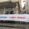 Am Rand der Verhandlung von Hussein K. in Freiburg kam es zu einer Kundegbung der Jungen Alternative.