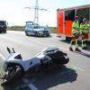 Bei einem Unfall auf der B16a bei Großmehring am Montagnachmittag ist ein Motorradfahrer ums Leben gekommen.