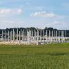 Die Säulen der Lager- und Logisthalle der Firma Transpack in Neuburger Industriegebiet ragen wie Nadeln in die Höhe. Vor drei Monaten begannen die Bauarbeiten des Verpackungsspezialisten.