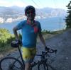 Sebastian Segnitzer aus Rain beim Fahrrad-Training am Gardasee.  	