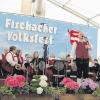 Der Musikverein Fischach bietet beim Volksfest feinste Blasmusik. 