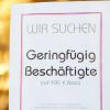 Die Arbeitslosigkeit ist niedrig, viele Deutsche haben Arbeit. Häufig ist dies aber nur ein Mini- oder Teilzeitjob.  	