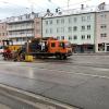 Auf der Straßenbahnlinie 1 kam es Behinderungen wegen eines technischen Defekts. 