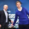 Alexander Rosen (links), der Manager der TSG 1899 Hoffenheim, kommt mit dem Team und Trainer Julian Nagelsmann an diesem Samstag in seine Heimatstadt nach Augsburg – zur Bundesligapartie gegen den FC Augsburg. 	