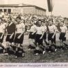 Beim Eröffnungsspiel im Stadion an der Sportallee 1957 war Josch Klemm (3. von links) im Team des TSV Gersthofen mit dabei.