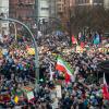 Wegen des großen Menschenandrangs musste die Demonstration in Hamburg abgebrochen werden.