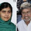 Der Friedensnobelpreis 2014 geht an die Kinderrechtsaktivisten Kailash Satyarthi (r.) und Malala Yousafzai.