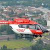 Der Rettungshubschrauber Christoph Regensburg wurde am Samstagabend beim Landenanflug auf das Augsburger Klinikum mit einem Laserstrahl attackiert worden.