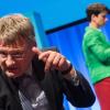 Zwei AfD-Bundesvorsitzende auf der Bühne: Jörg Meuthen wurde für seine Rede beim AfD-Parteitag stürmisch gefeiert. Da fiel der etwas nervöse Auftritt von Frauke Petry spürbar ab. 