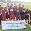 Die B-Junioren der JFG Unterer Lech blieben bei ihrem eigenen Turnier in Münster Sieger und freuten sich über den Pokal.  