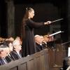 Ihr symphonisches Fragment „9.11.1938“ zum Gedenken an die Pogramnacht führte Christina Drexel in der Augsburger Synagoge auf.  	