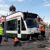 Bei einem Unfall in Lechhausen ist eine Straßenbahn  entgleist.