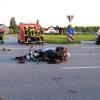 Ein Motorradfahrer wurde bei einem Unfall bei Wollishausen am Wochenende lebensgefährlich verletzt.