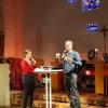 Pfarrerin Nina Meyer zum Felde und Diakon David Mühlendyck bei einer Dialogpredigt im GoSpecial in Kissing.