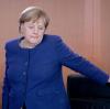 Bundeskanzlerin Angela Merkel am Mittwoch vor Beginn der Kabinettssitzung