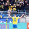 Braunschweigs Lion Lauberbach jubelt nach seinem Tor zum 2:0.