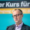 CDU-Parteichef Friedrich Merz spricht bei der Abschluss-Pressekonferenz der Klausurtagung vom CDU-Bundesvorstand in Heidelberg.