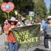 Rund 120 Menschen haben an dem Klimastreik in Landsberg teilgenommen.