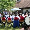 Die Langerringer Musikkapelle spielte zum Frühschoppen und Mittagstisch am Vatertag auf. 	