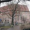 Der Neue Bau von der Blau aus, Nachfolgerbau der Strölinburg. Heute ist das Gebäude Sitz der Polizeidirektion Ulm.  