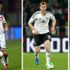 WM-Kader Deutschland 2014: Matthias Ginter, Benedikt Höwedes, Per Mertesacker, Julian Draxler, Mario Götze.