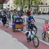 Radldemo Kidical Mass: Organisator Manfred Doppler setzt sich für Sicherheit der Kinder und aller Radfahrer ein. 