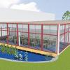 Der Bau der Mensa (hinten) für die Mittelschule und die Grundschule in Kissing kann wohl im Frühjahr beginnen. Ob dann auch der Zeichensaal über dem Teich errichtet wird, hängt noch von den Zuschüssen ab. 